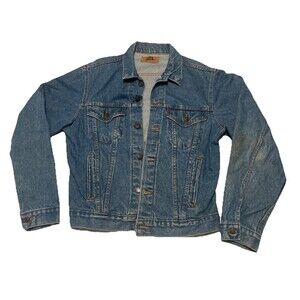 Vtg 1989 LEVI’S Denim Trucker Jacket Made in USA 44L Lng 71506-0214 Type III 80s